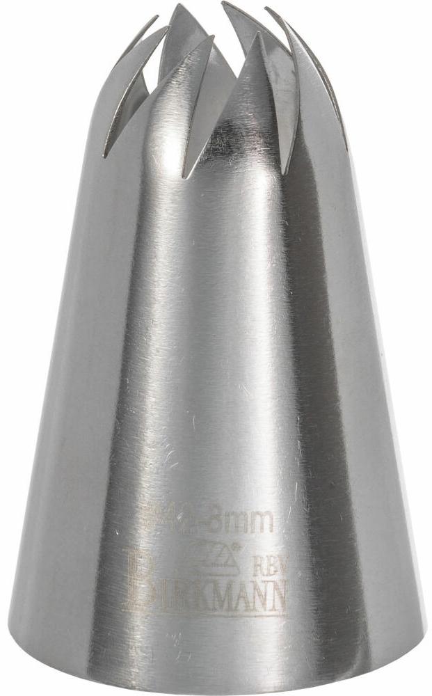 Birkmann Rosentülle Nr. 42, Spritztülle, Garniertülle, Backzubehör, Edelstahl, Ø 8 mm, 411425 Bild 1
