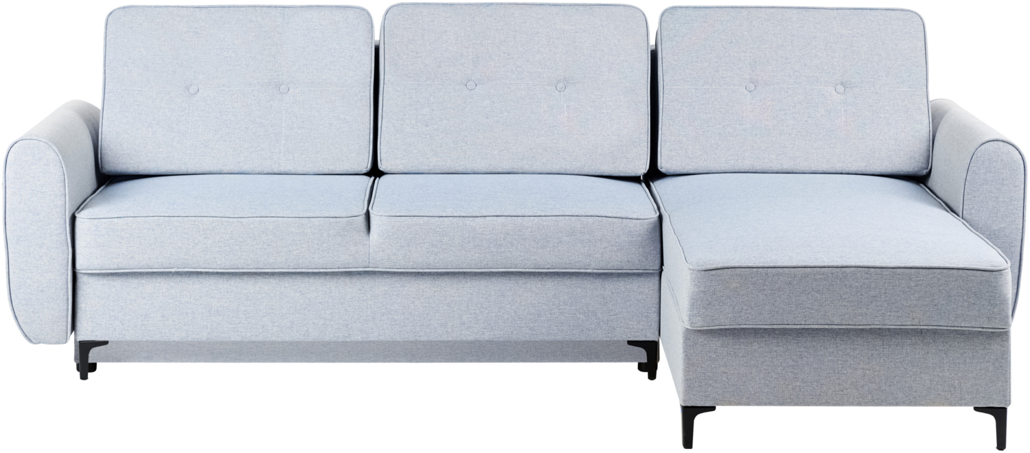 Linksseitiges Ecksofa SIMRIS Stoff Hellblau Linksseitig Bild 1