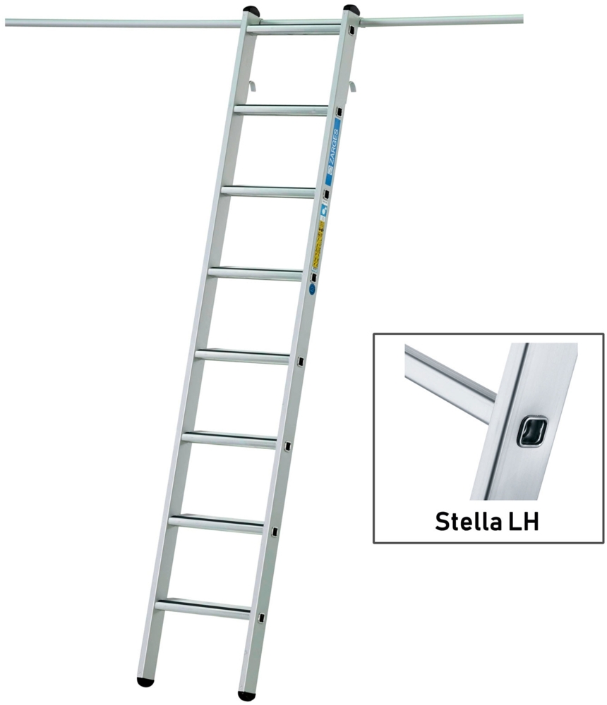 Zarges Regaleinhängeleiter Stella LH mit 10 Stufen Bild 1