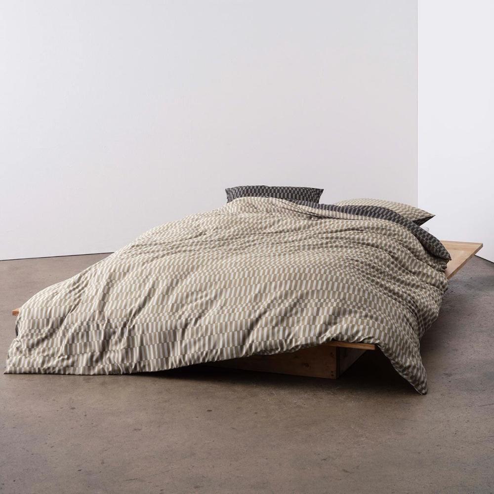 Marc O Polo Mako-Satin Bettwäsche Silia oak beige|155x220 cm + 80x80 cm Bild 1