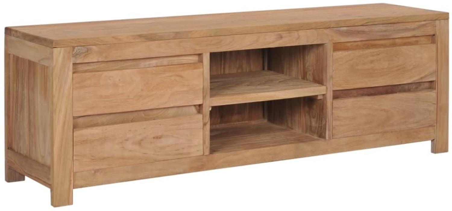 vidaXL TV-Schrank 120×30×40 cm Massivholz Teak [282846] Bild 1