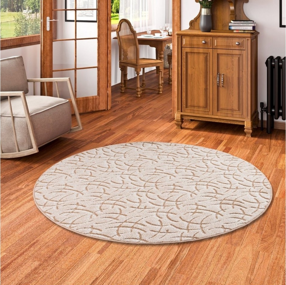 Snapstyle Hochflor-Teppich Konturenschnitt Hochflor Teppich Frieda Rund, Rund, Höhe: 10 mm Bild 1