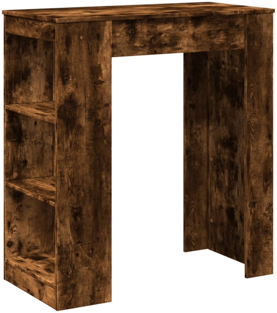 vidaXL Bartisch mit Regal Räuchereiche 95x47x103,5 cm Holzwerkstoff 854386 Bild 1