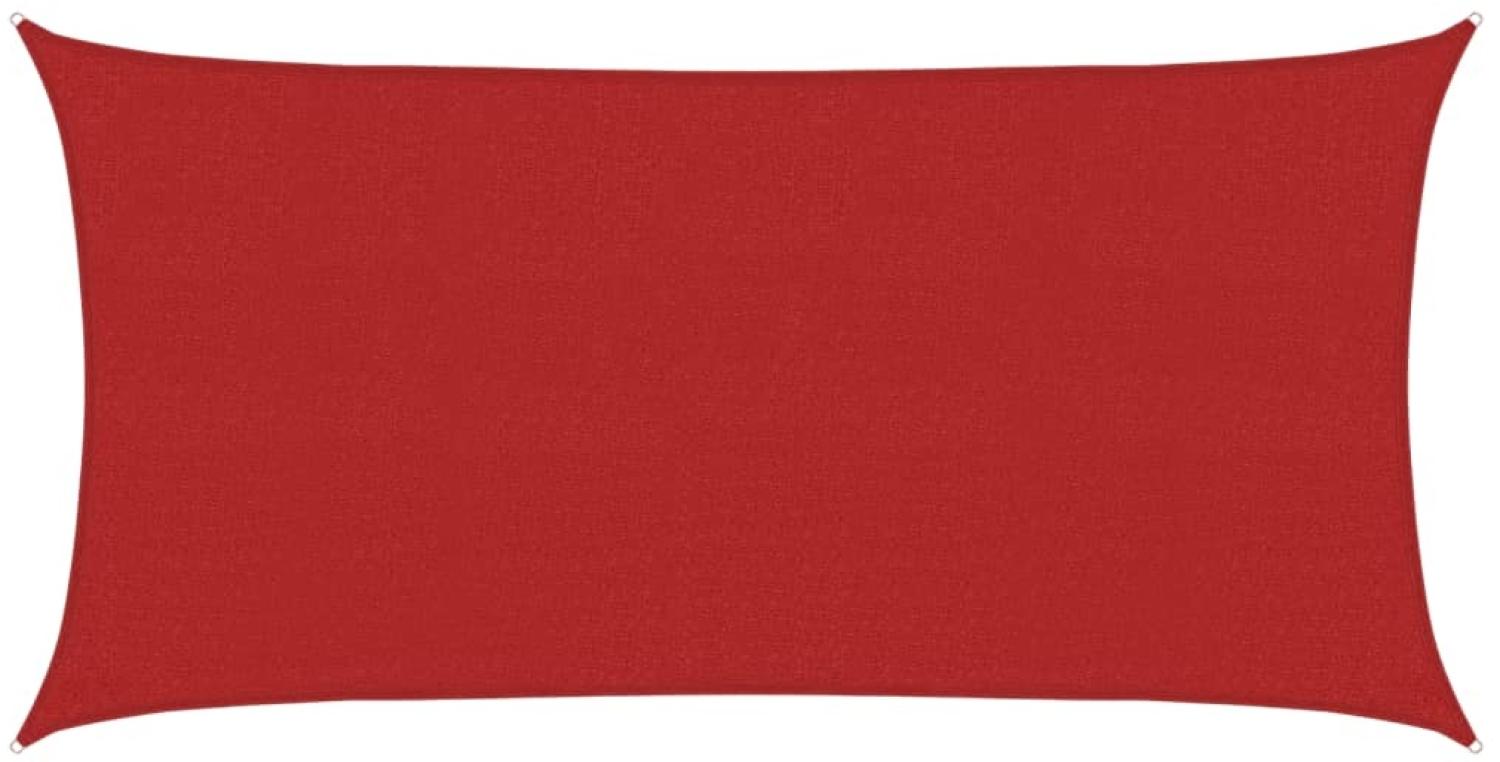 vidaXL Sonnensegel 160 g/m² Rot 2x4 m HDPE 311614 Bild 1