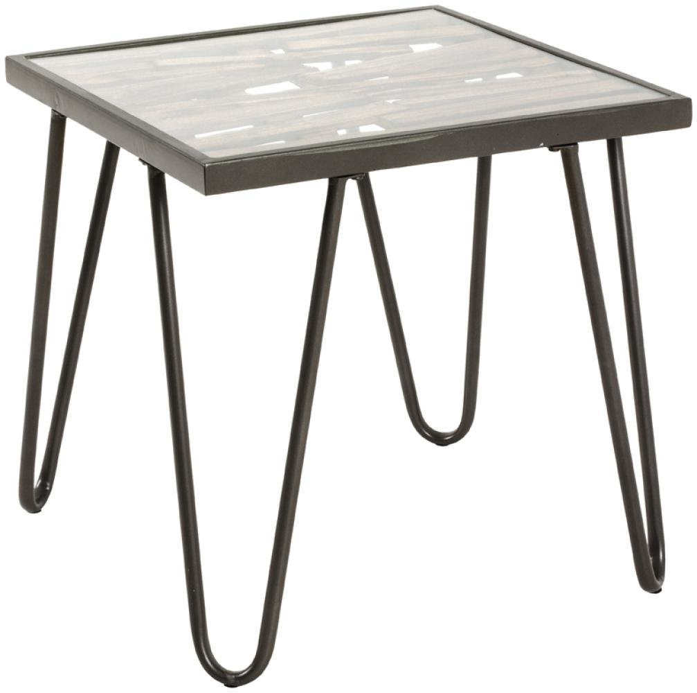 Beistelltisch in anthrazit-natur - 50 x 50 x 50 (BxHxT) Bild 1