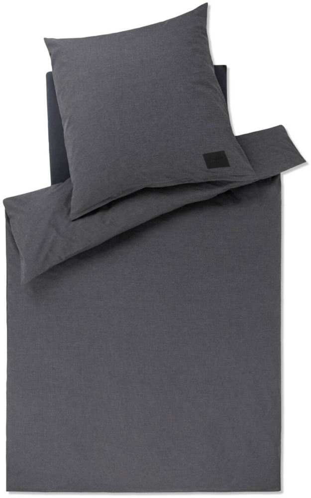 JOOP! Bettwäsche Soft 45001 09 Anthracite Flanell 200 x 200 + 2x 80 x 80 cm Bild 1