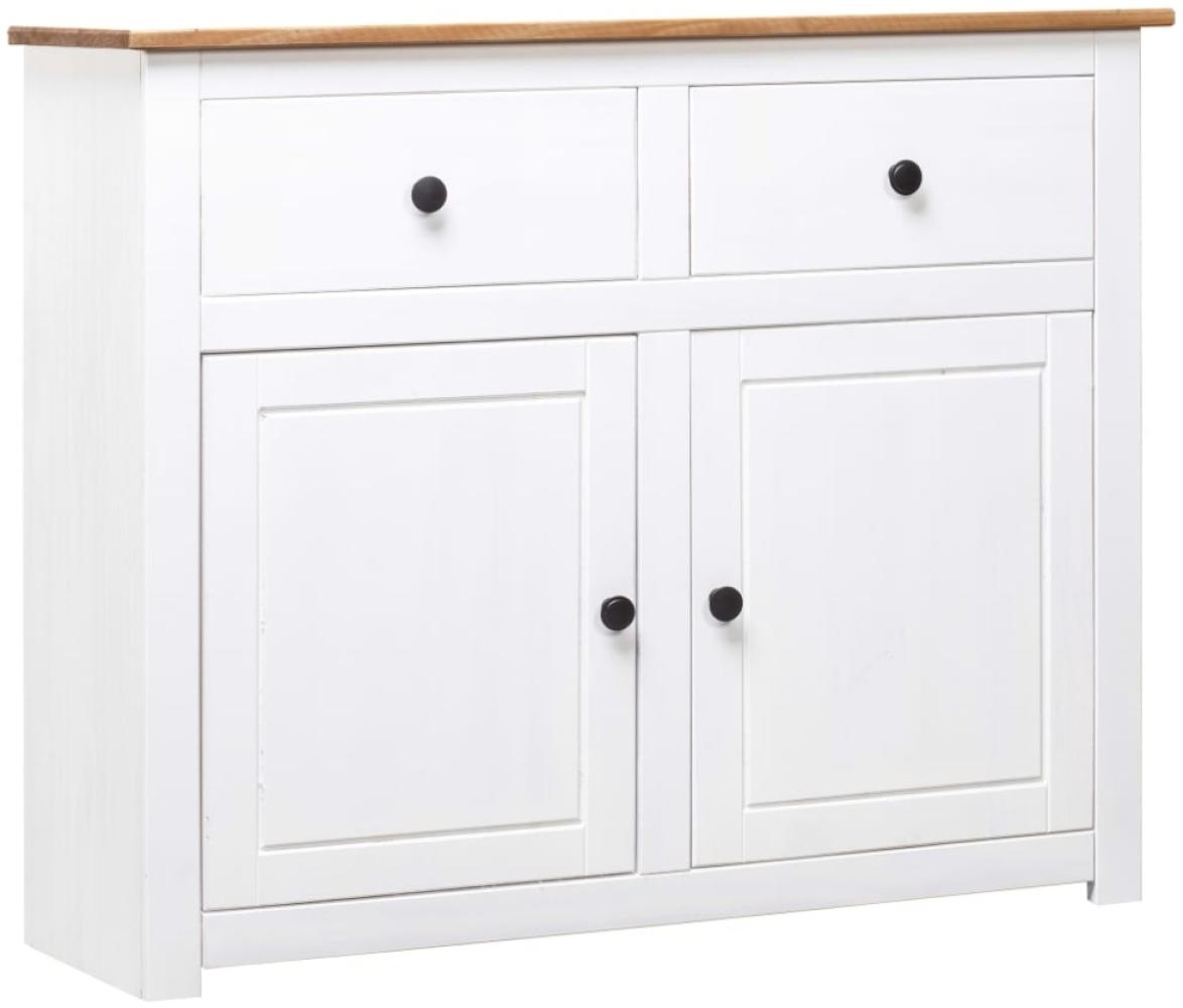 vidaXL Sideboard Weiß 93x40x80 cm Kiefernholz Panama 282699 Bild 1