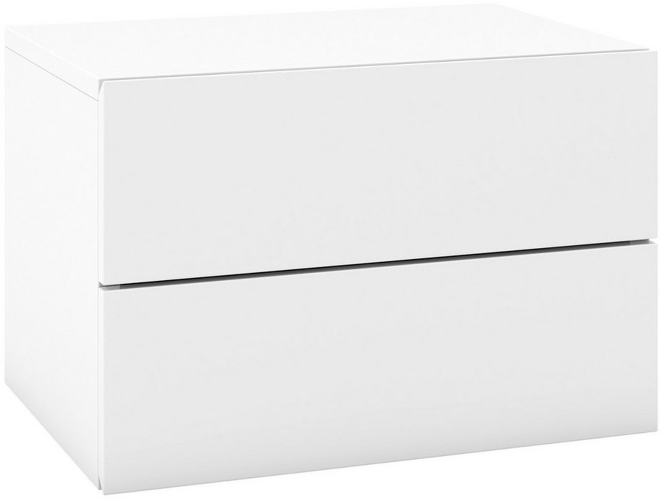 KOMFOTTEU Nachttisch, Wandregal mit 2 Schubladen, 42 x 30 x 28 cm Bild 1