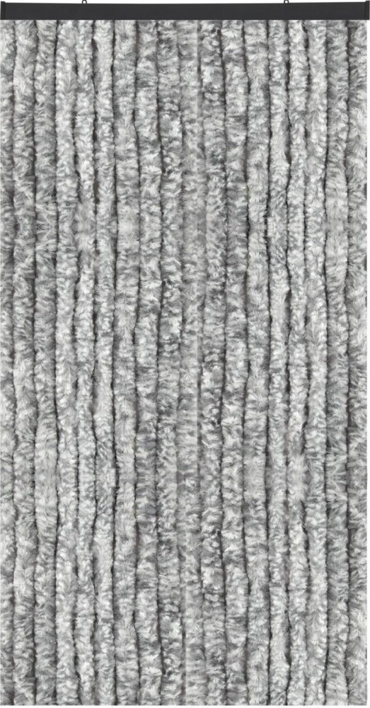 Flauschvorhang in Sondergröße - Türvorhang Breite: 160cm - Länge: 300cm, Hellgrau Meliert Bild 1