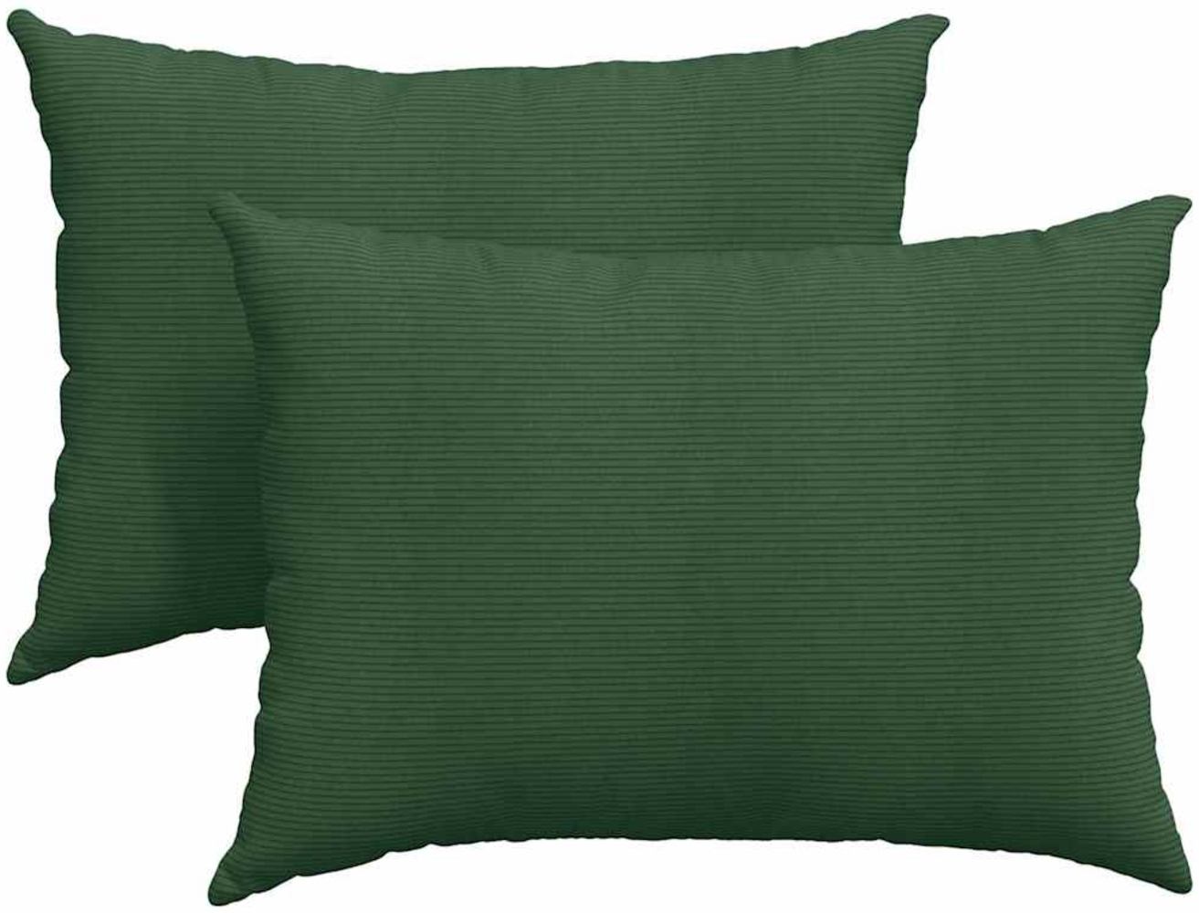 vidaXL Sofakissen 2 Stück Dunkelgrün 70 x 50 cm Cordstoff 42013779 Bild 1