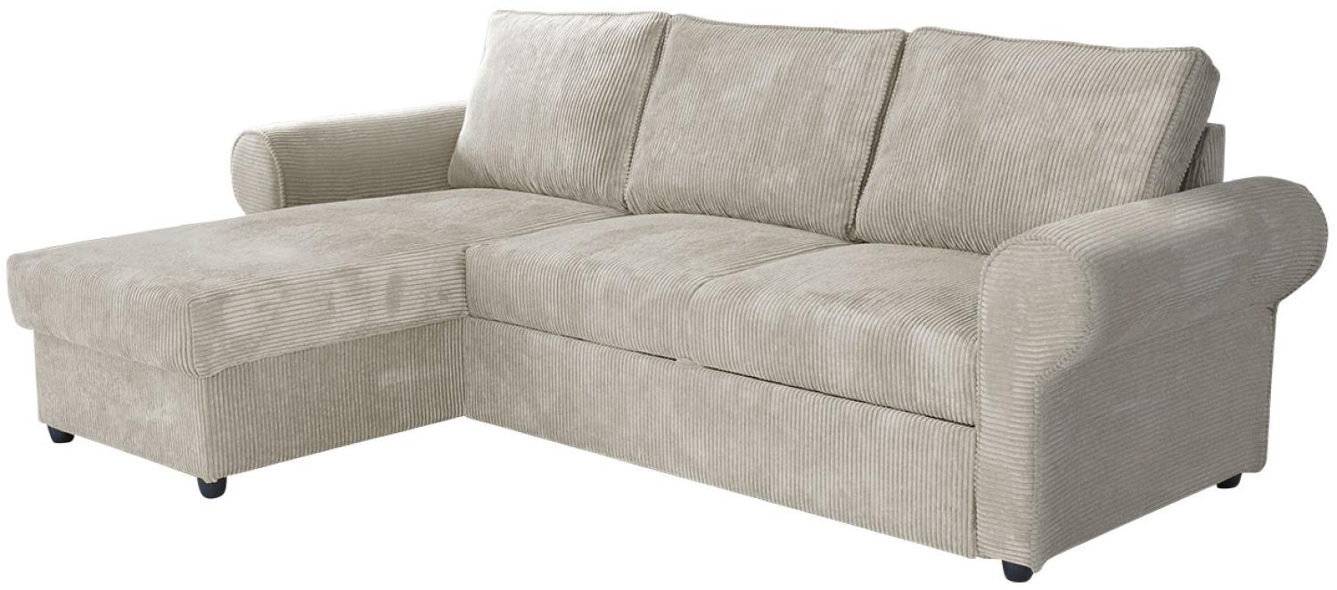 Ecksofa Monaco Cord (Farbe: Poso 100) Bild 1