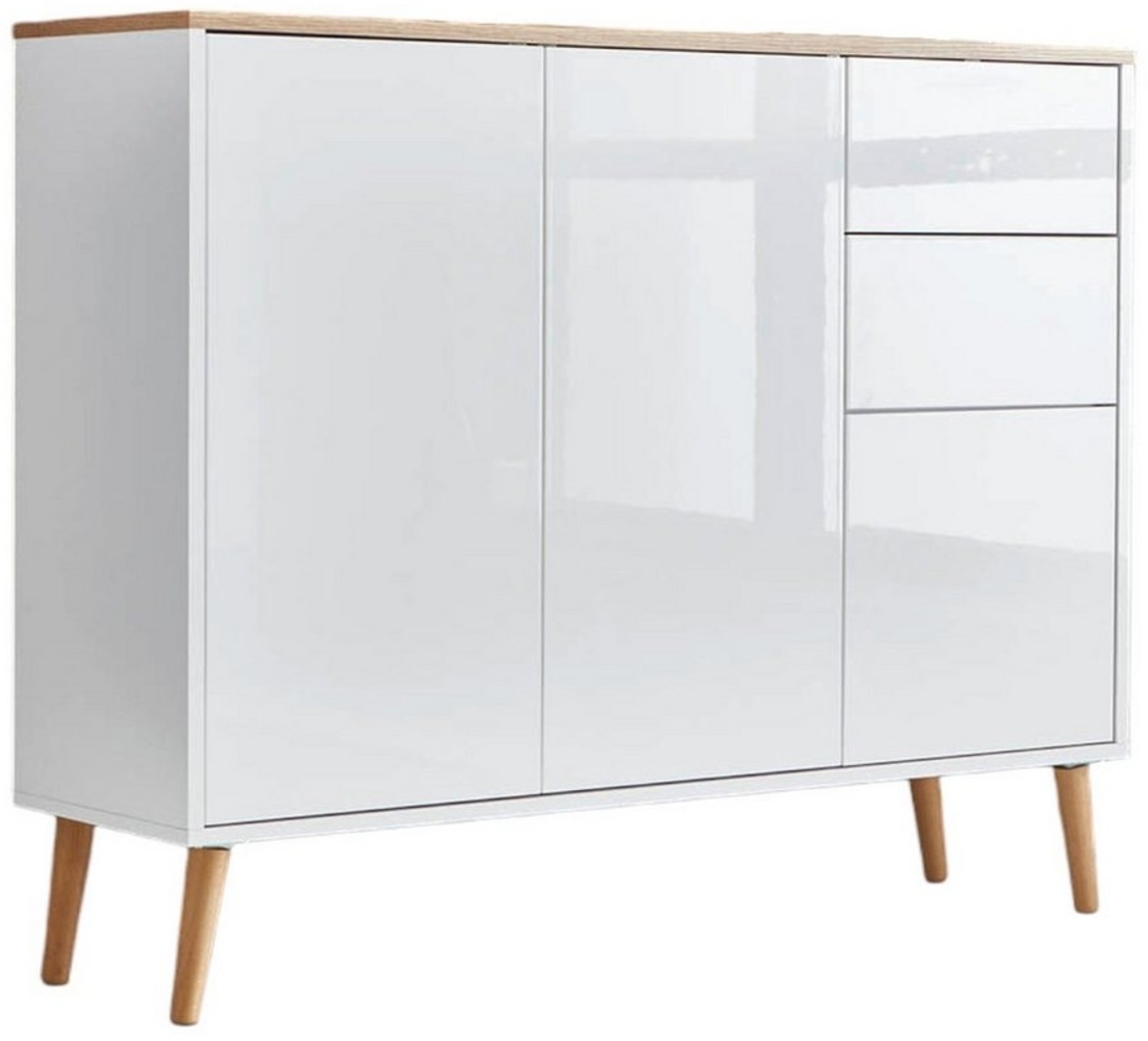 moebel-dich-auf Sideboard BEN 10 (4 Holzfüße, in verschiedenen Farben), Push-to-open-Funktion Bild 1