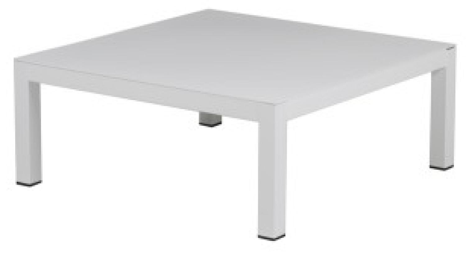 Beistelltisch Domino aus Aluminium, Weiß, 70x70 cm Bild 1