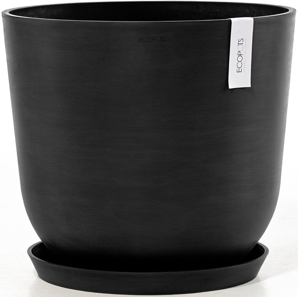 ECOPOTS Blumentopf Oslo 45 + Wassersystem Dunkelgrau, für innen und außen: frostsicher, bruchsicher und lichtbeständig Bild 1