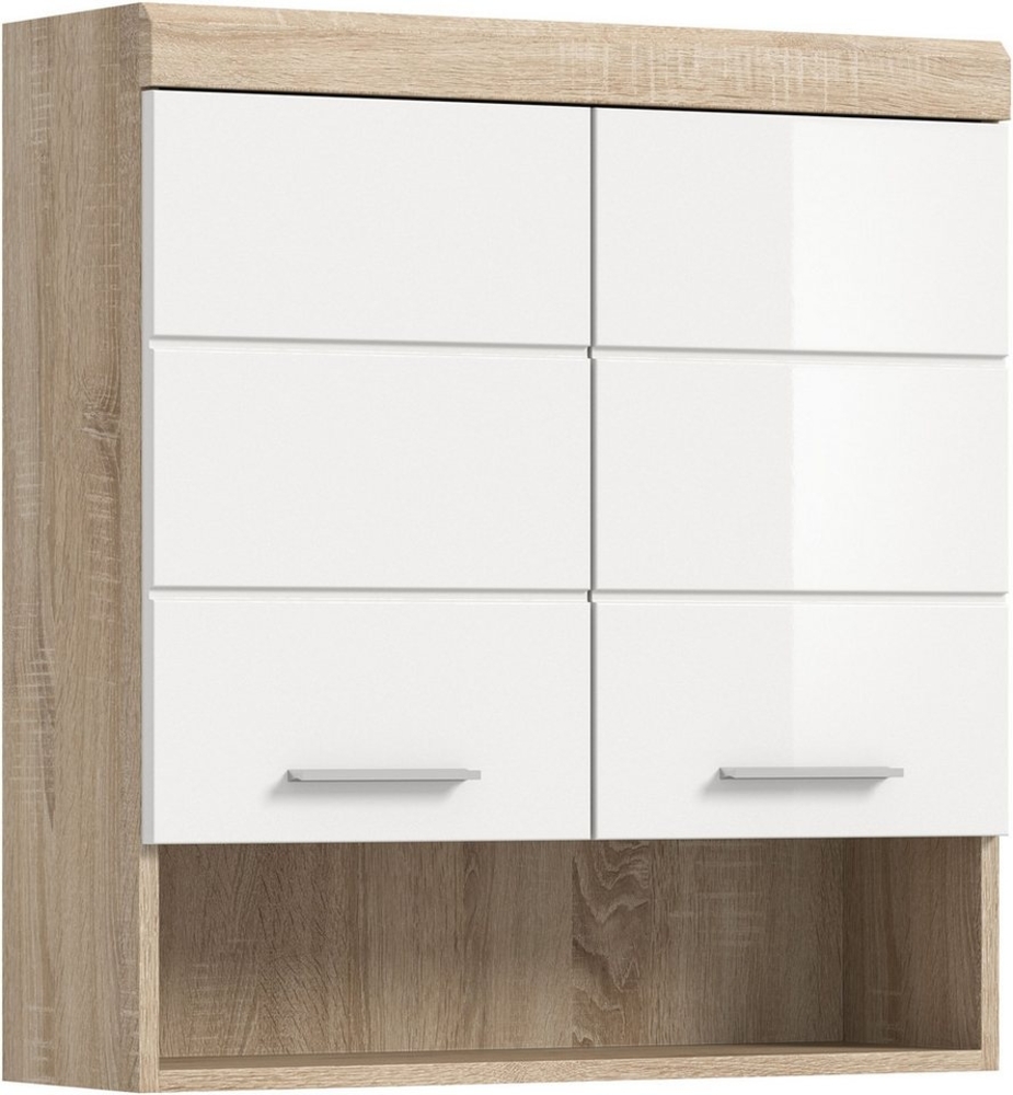 INOSIGN Hängeschrank Siena, Breite 74cm, 2 Türen, 1 offenes Fächer, MDF-Front in verschiedenen Farben erhältlich, Badmöbel, Badschrank, Schrank, Bad Bild 1