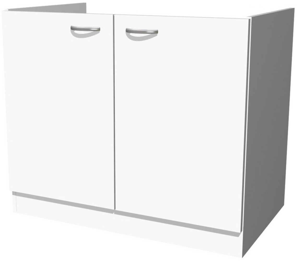 Flex-Well Spülenunterschrank Spülenunterschrank ohne Arbeitsplatte - 100 cm breit - Weiß – Witus Bild 1