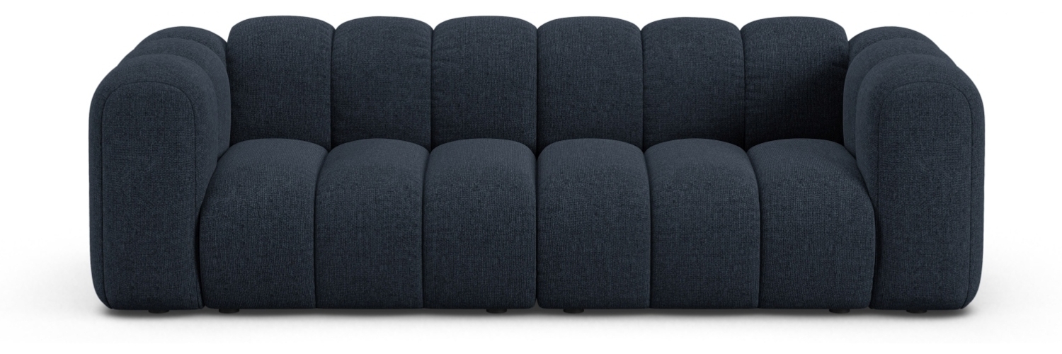 Micadoni Sofa Lupine 3-Sitzer Chenille Eden Marineblau Bild 1