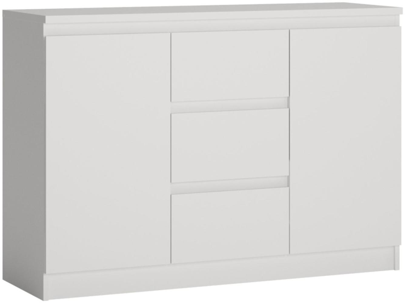 Kommode Viva Sideboard 120x40x104cm 2-türig grifflos Bild 1