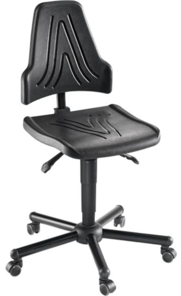 meychair Drehstuhl 13311 W19-25-TR-PU XXL 250kg schwarz Bild 1
