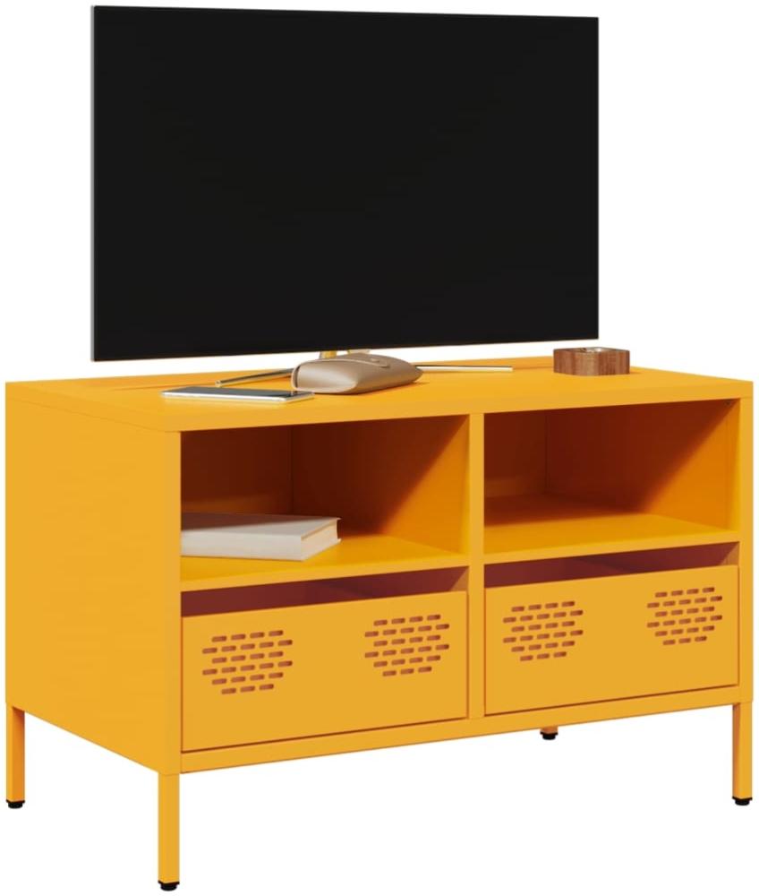 vidaXL TV-Schrank Senfgelb 68x39x43,5 cm Kaltgewalzter Stahl 851319 Bild 1