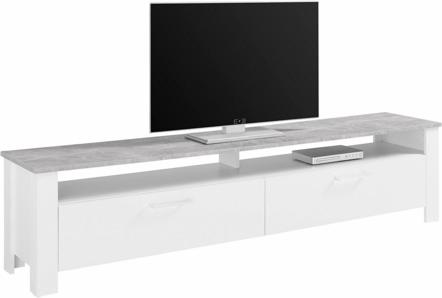 Homexperts 'ZABONA' TV-Board, Holzwerkstoff Spanplatte weiß, B 200 x H 47 x T 40 cm Bild 1