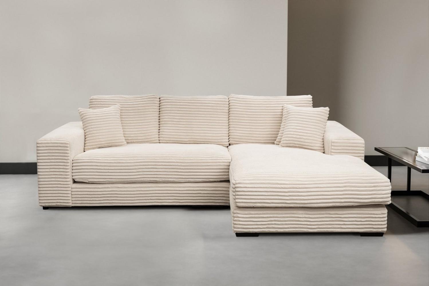 WERK2 Ecksofa Eden L-Form, Design Ecksofa in Cord mit besonders weichem Sitzkomfort Bild 1