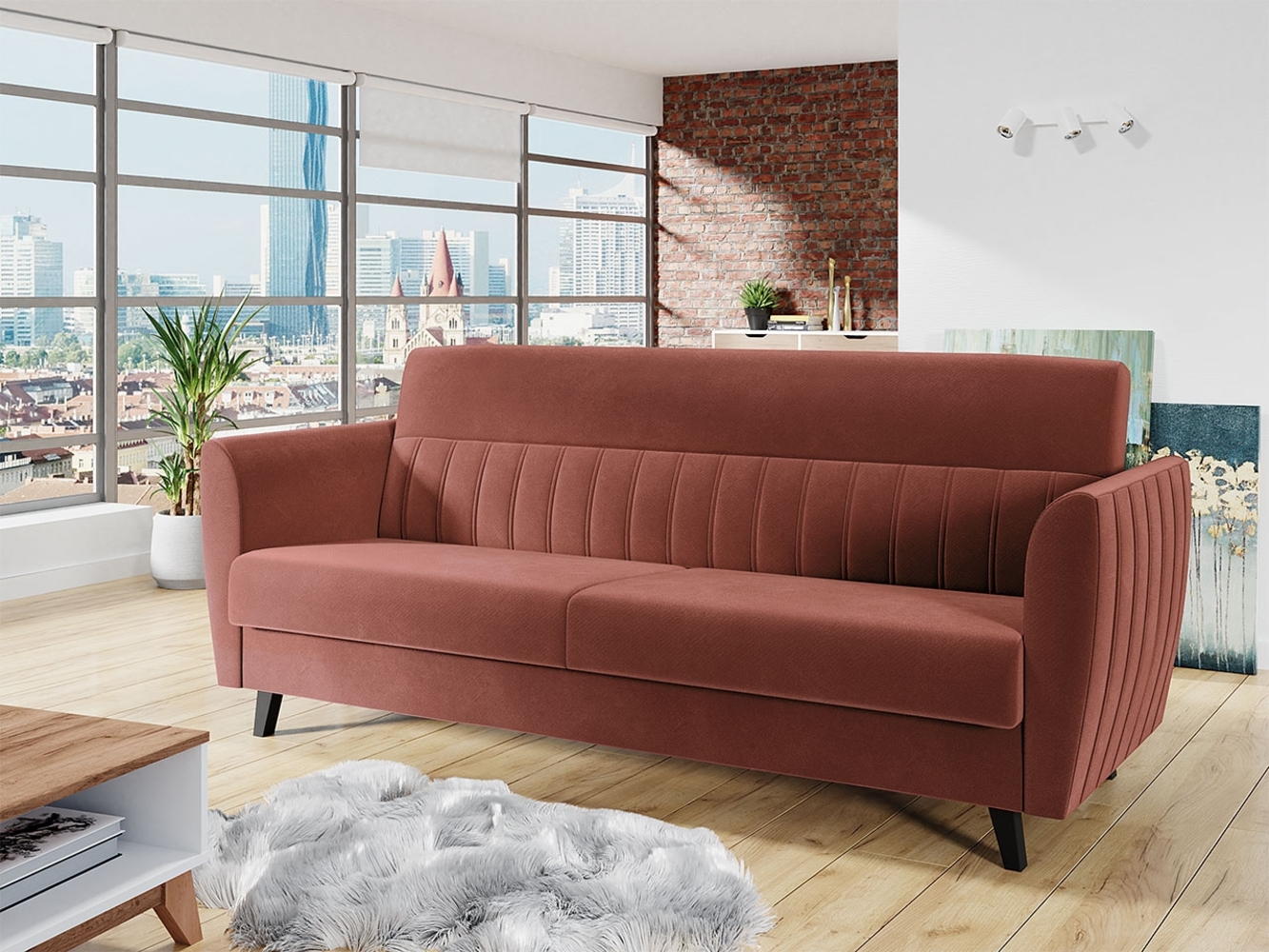 Schlafsofa Azaria III, Farbe: Kronos 29 Bild 1