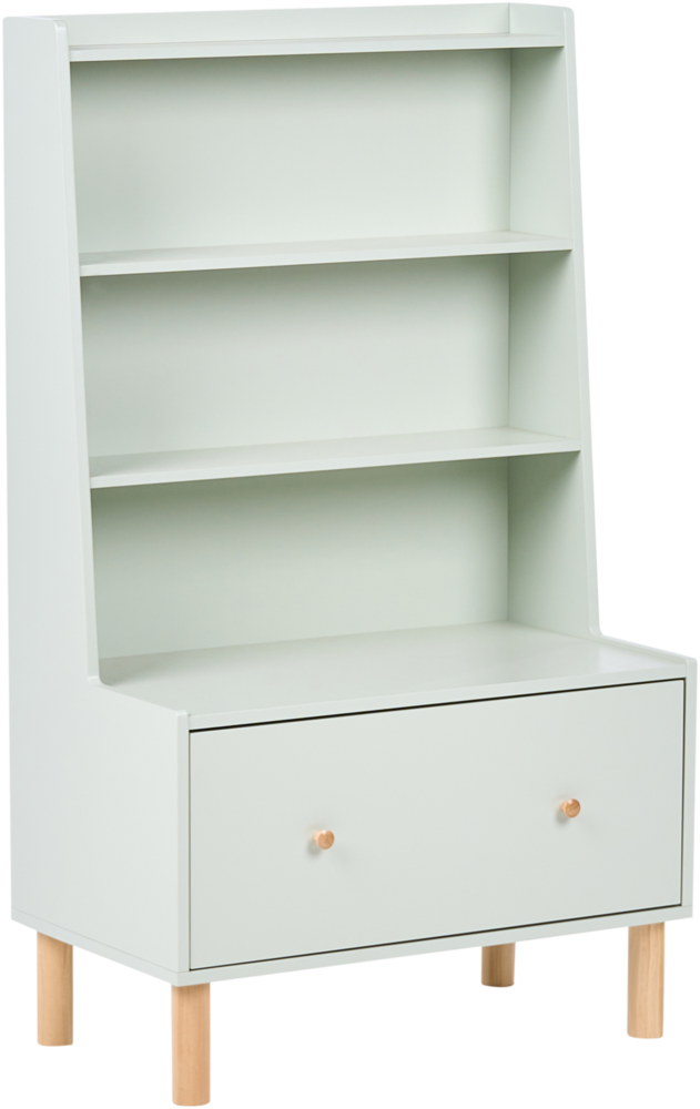 Bücherregal mit 3 Ebenen QUILPIE 120 cm Hellgrün Bild 1