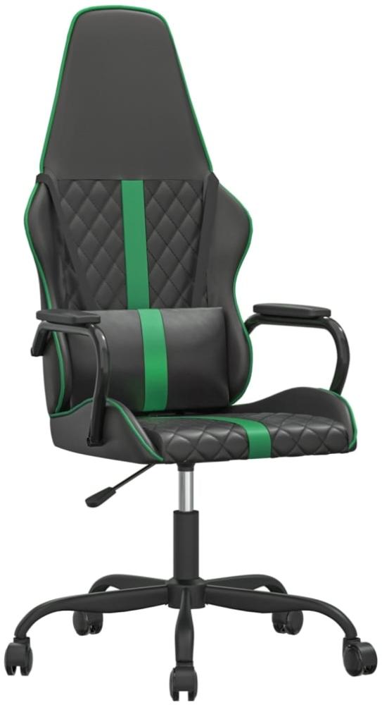 vidaXL Gaming-Stuhl Schwarz und Grün Kunstleder 3143790 Bild 1