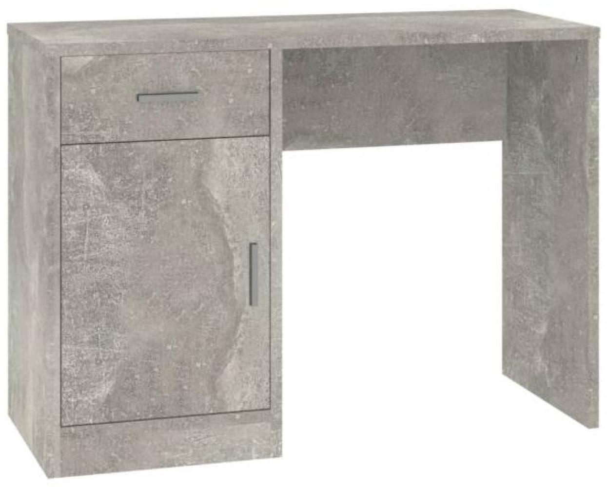 vidaXL Schreibtisch mit Stauraum Betongrau 100x40x73 cm Holzwerkstoff 342654 Bild 1