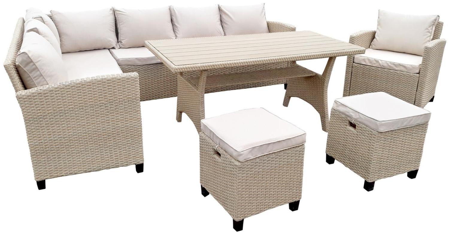 Garten Ecklounge Set Alpina braun Bild 1