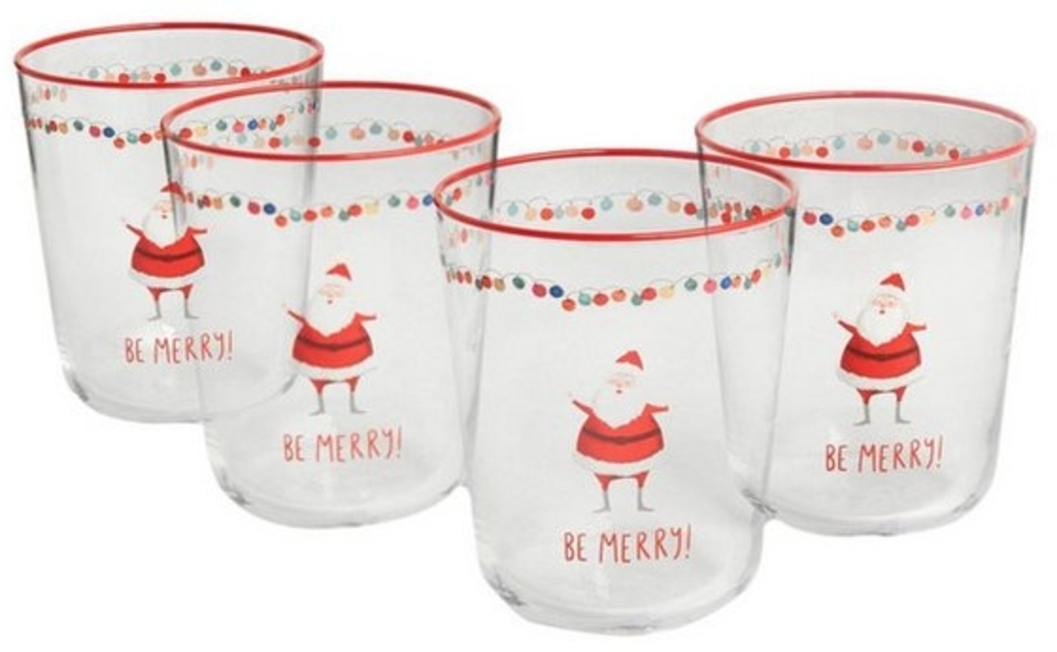 Next Tumbler-Glas 4er-Set Trinkgläser, Santa, Glas Bild 1