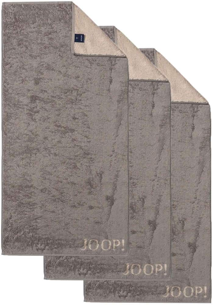 JOOP! Handtuch Classic / Infinity Kollektion, 3er Pack - Walkfrottier Braun 50x100cm Bild 1