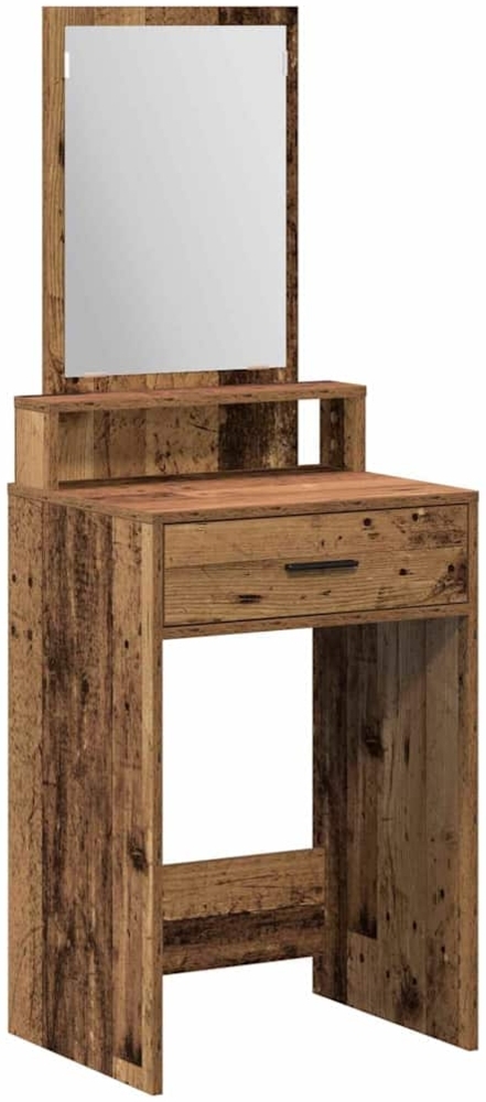 vidaXL Schminktisch mit Regal Altholz 50 x 41 x 140 cm Holzwerkstoff 865134 Bild 1