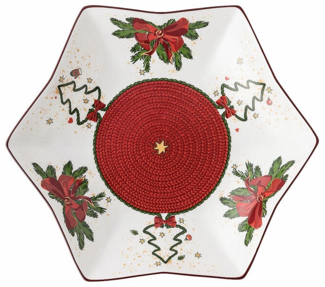 Hutschenreuther Nora Sternschale, Schüssel, Bone China, Weihnachtszeit, 24 cm, 02048-726042-25381 Bild 1