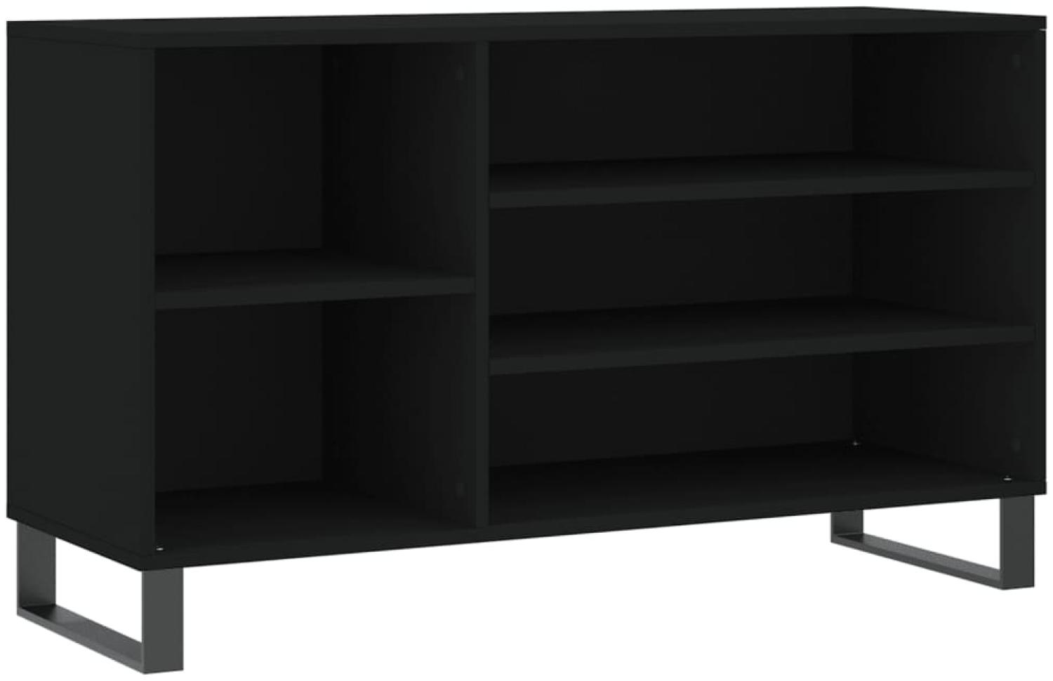 vidaXL Schuhregal Schwarz 102x36x60 cm Holzwerkstoff 831421 Bild 1