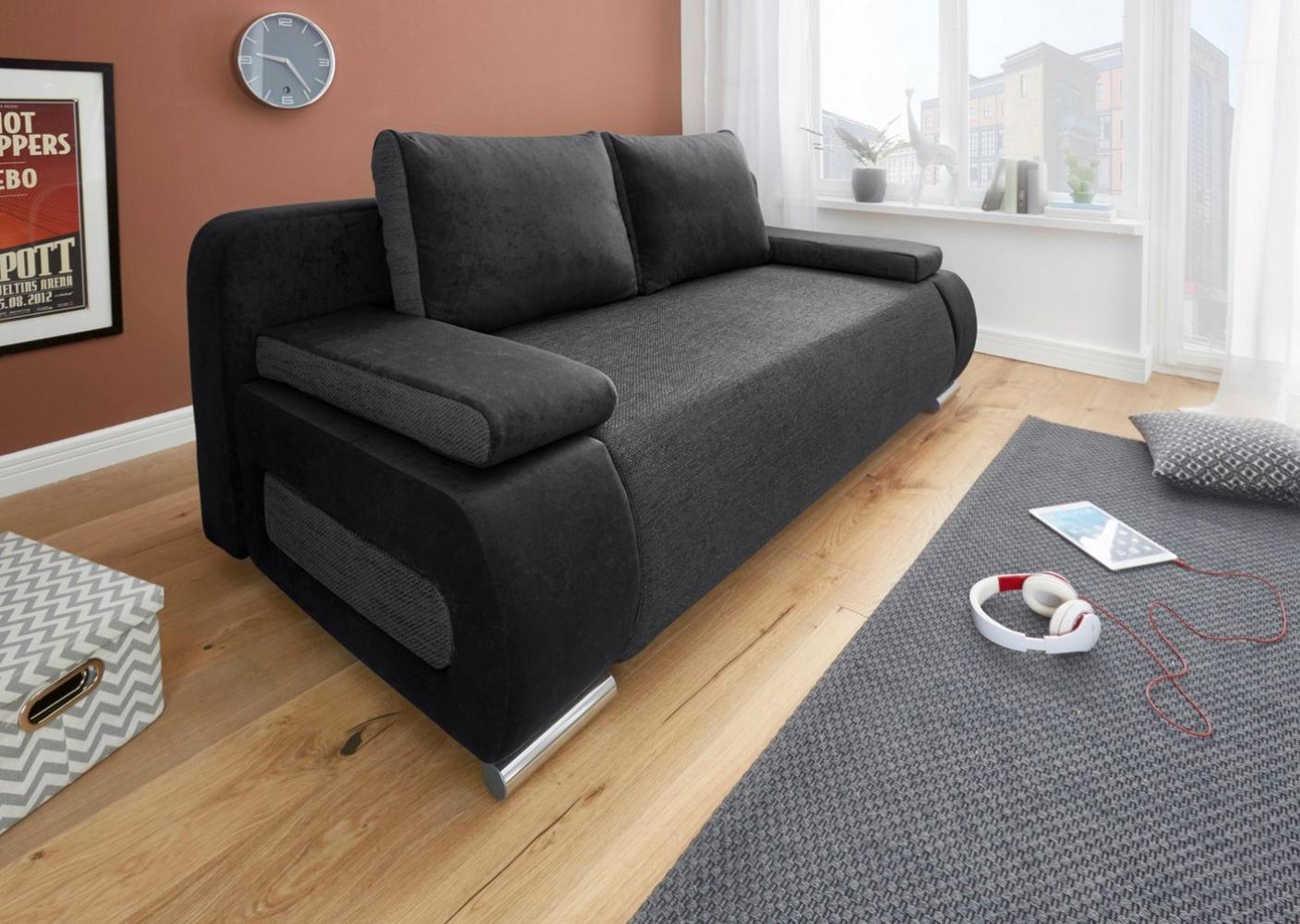 COLLECTION AB Schlafsofa Moritz, mit Bettfunktion und Bettkasten, komfortabler Federkern Bild 1