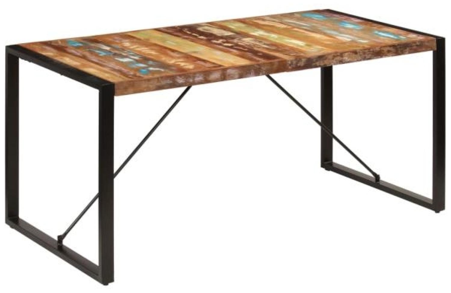 vidaXL Esstisch 160x80x75 cm Altholz Massiv 247418 Bild 1