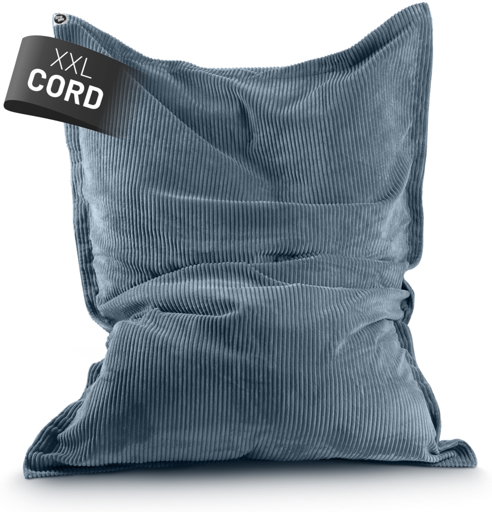 Lumaland Sitzsack Classic XXL Cord | Riesen Sitzsack XXL mit Softer Rippenstruktur – ideal zu Cord Sofa & Sessel Indoor Bean Bag für Wohnzimmer, Schlafzimmer & Co. - 380 L, 140x180 cm Bild 1