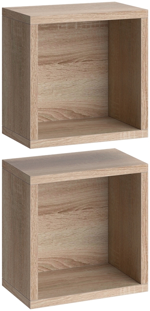 Vicco 'Senyo' Wandregal, 2er-Set, Spanplatte sonoma, 25 x 15 x 25 cm Bild 1
