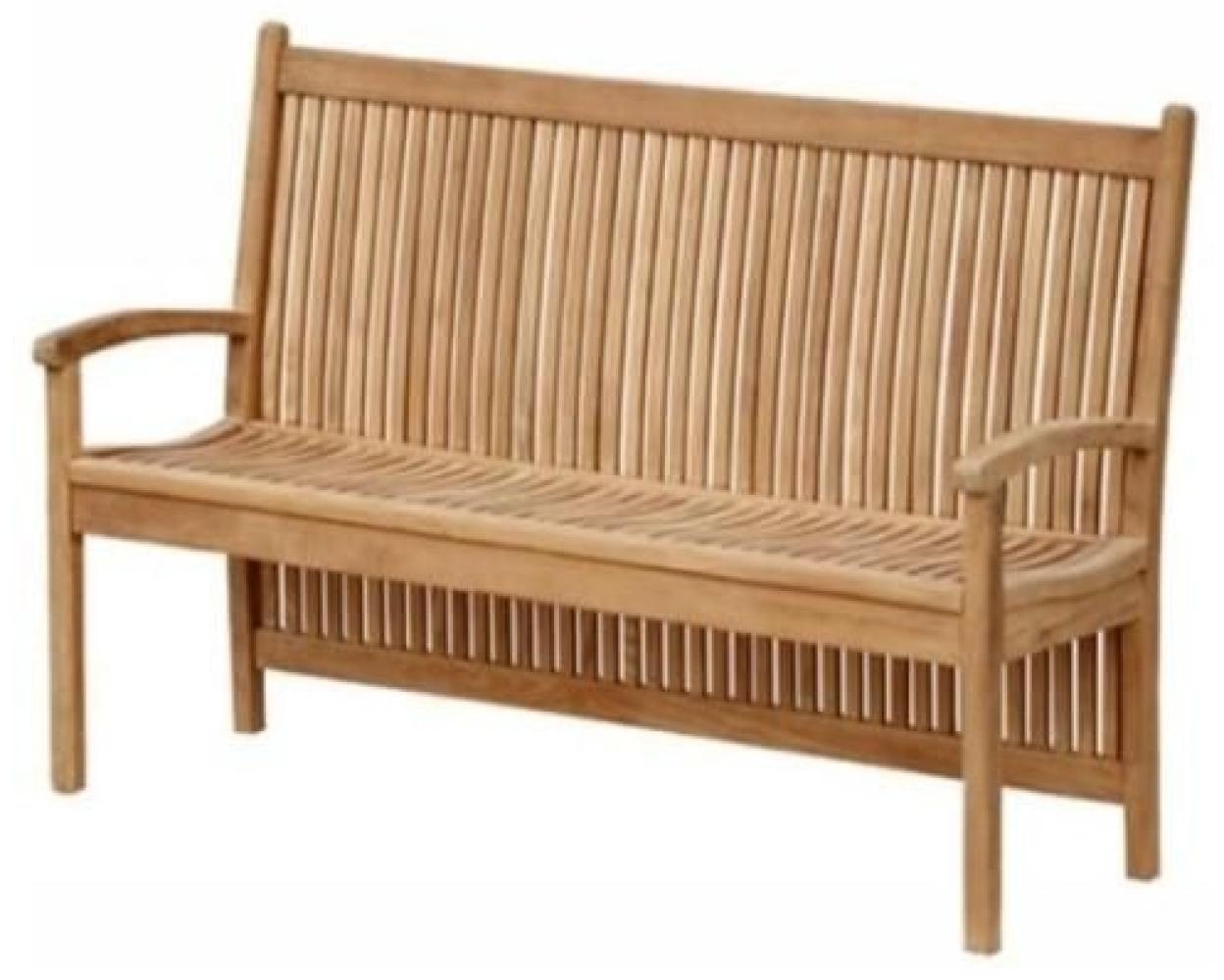 Gartenbank Pescara Teak Massivholz - Breite: 120 cm Bild 1