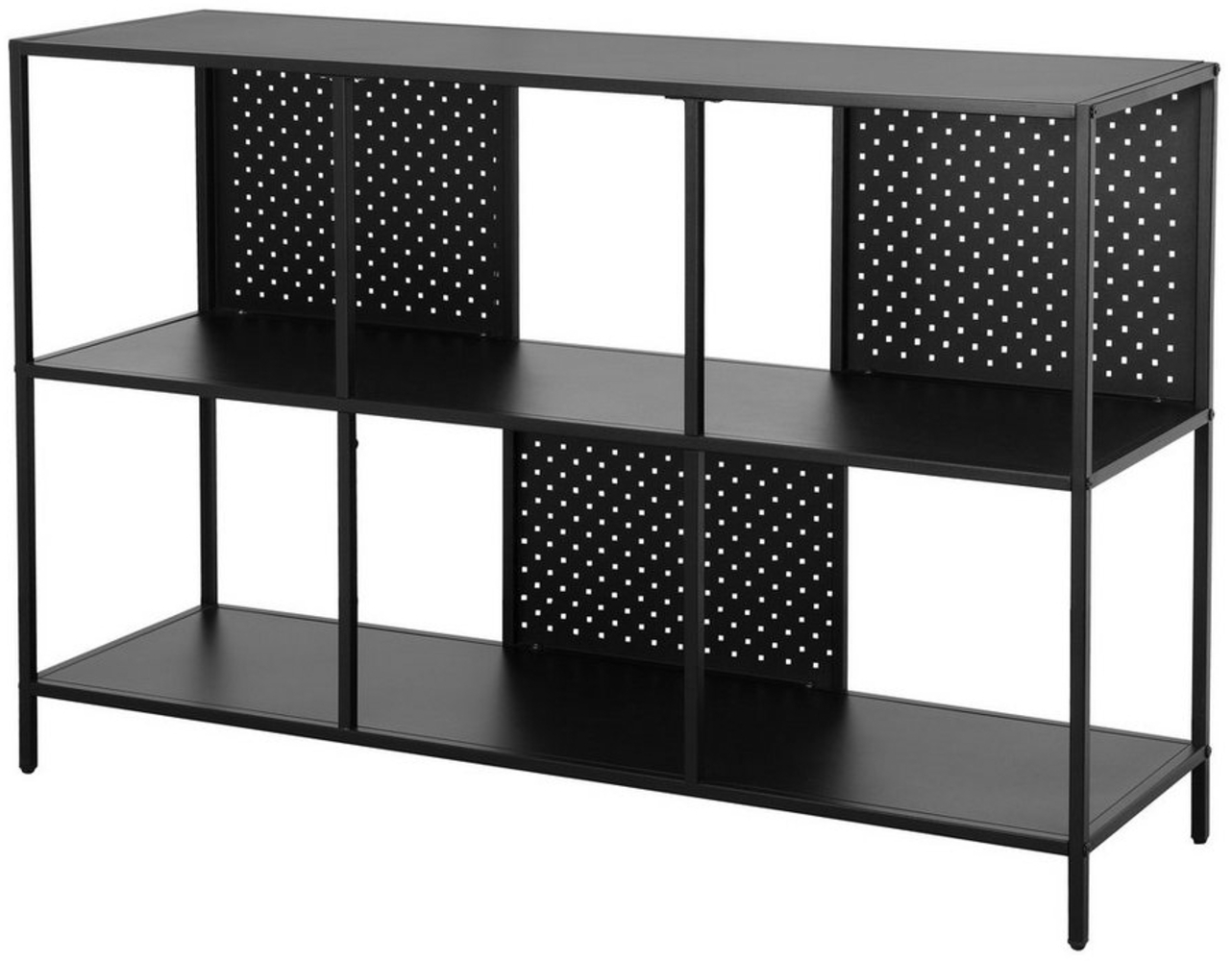 loft24 Bücherregal Holly, Standregal aus Metall mit 2 Fächern, Breite 120 cm Bild 1