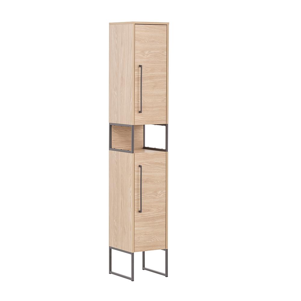 SCHILDMEYER Hochschrank Badschrank Highboard Eiche hell 30,4 x 183,4 x 33,1 cm Bild 1