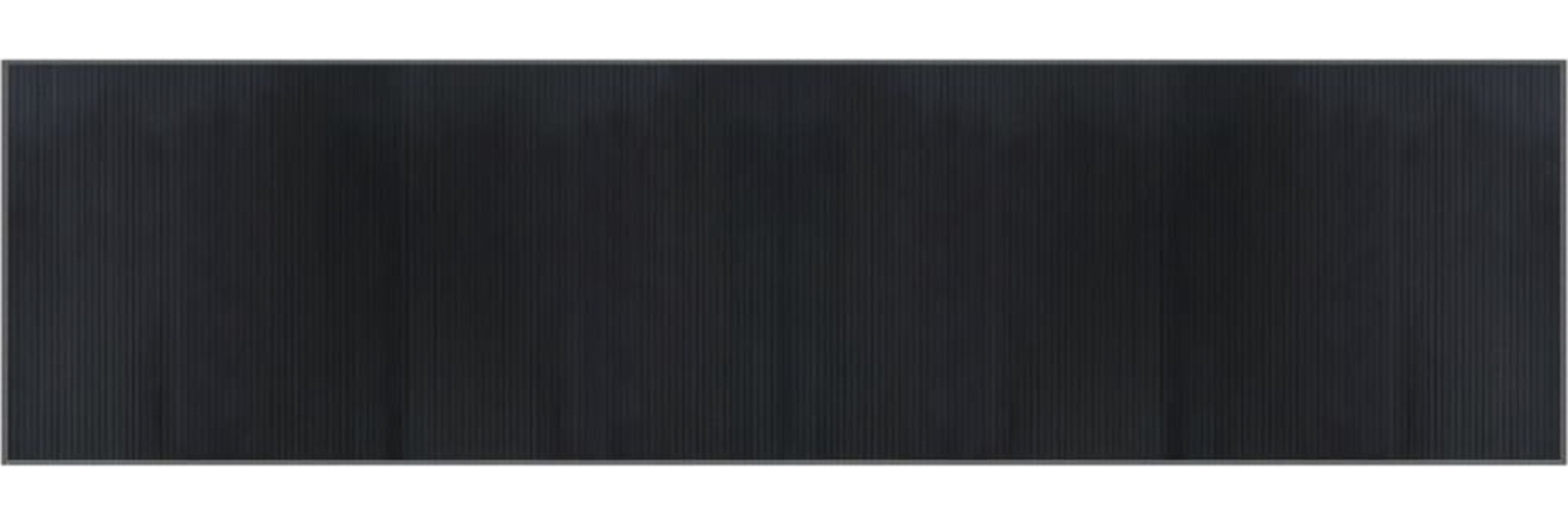 vidaXL Teppich Rechteckig Grau 100x400 cm Bambus 376958 Bild 1