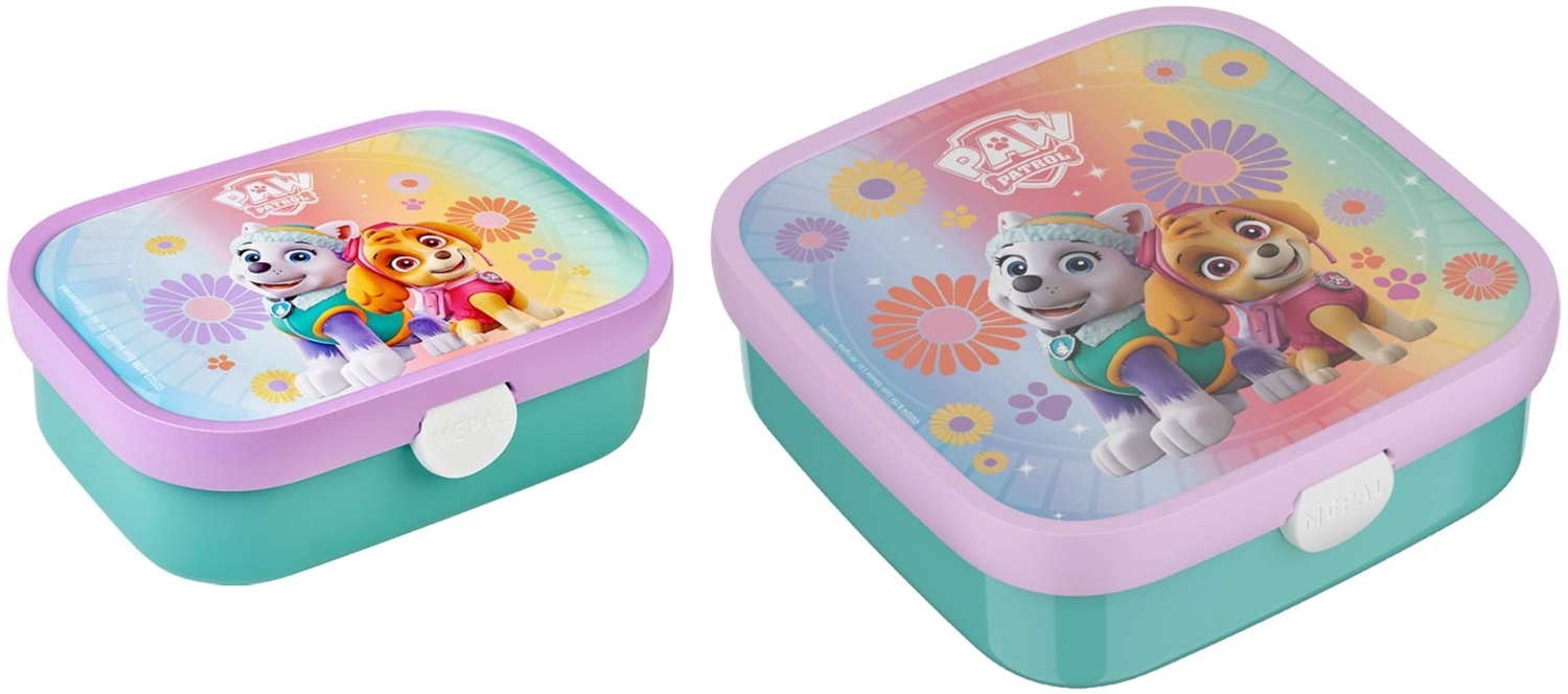 Mepal CAMPUS Brotdosen-Set mit Gabel Paw Patrol Girls (2025) Bild 1