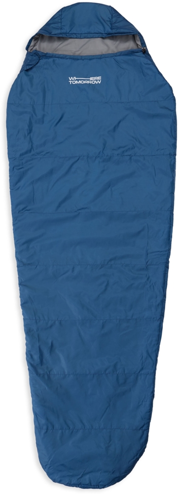 Lumaland Mumienschlafsack Where Tomorrow Camping Schlafsack 220 x 80 x 50, wasserabweisend Wärmekragen im Schulterbereich Camping Outdoor -5°C Bild 1