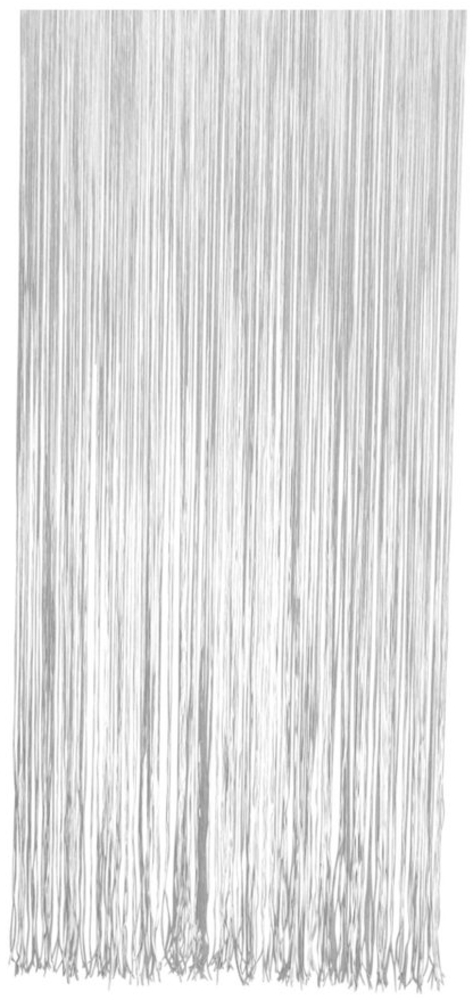 habeig Türvorhang Insektenschutz, 100 x 230 cm, 400 Stränge, grau-weiß, 360-400 Stränge Bild 1