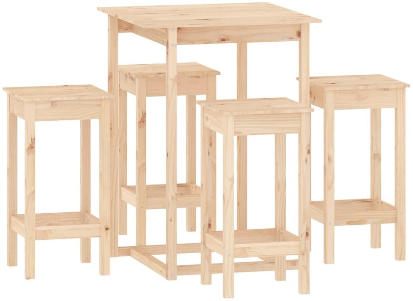 5-tlg. Bar-Set Massivholz Kiefer [3124737] Bild 1