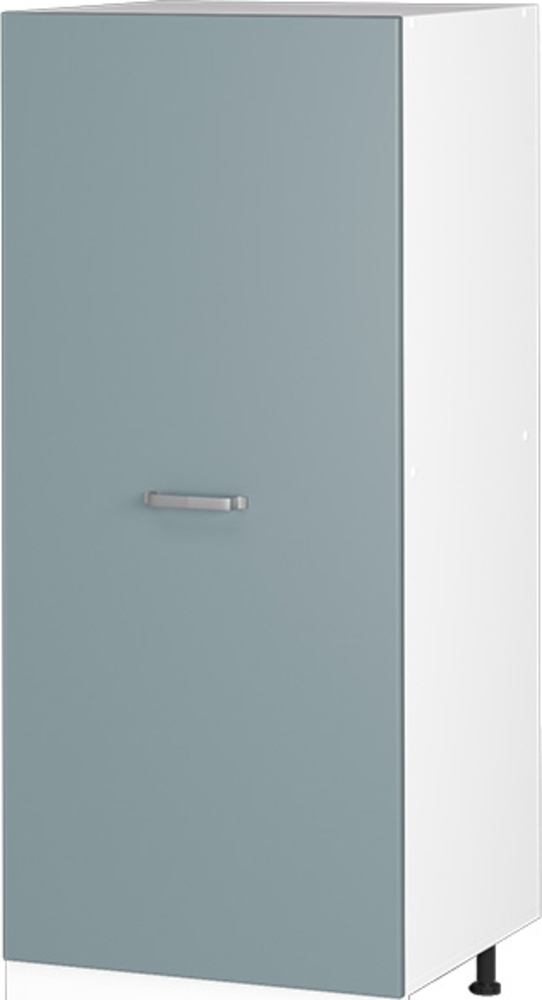 Hochschrank R-Line Blau-Grau 60 cm mit offenen Regalen, und Tür Vicco Bild 1