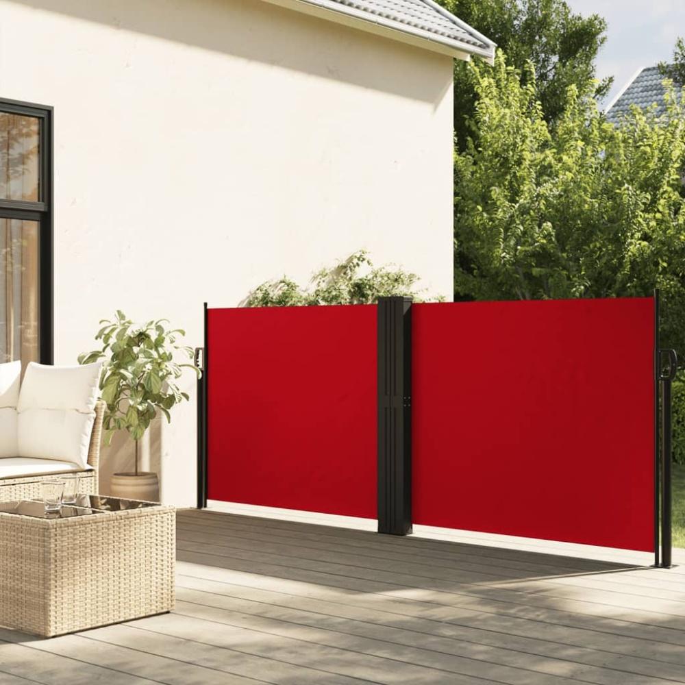 vidaXL Seitenmarkise Ausziehbar Rot 140x1000 cm 4004717 Bild 1